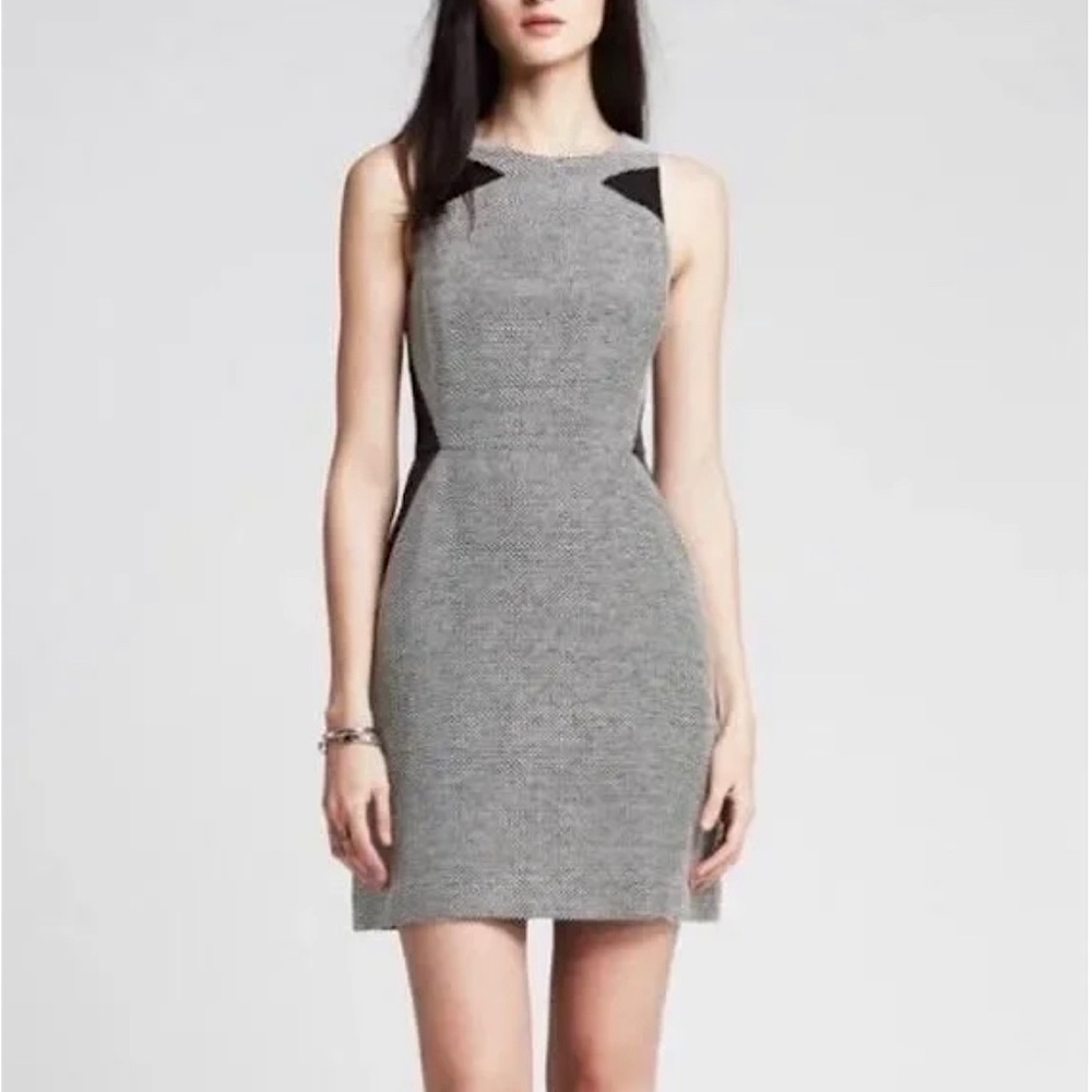 Banana Republic Tweed Mesh Sheath Dress Size 0